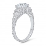 White Gold Ladies Engagement Ring R167(A)-D,D,CZ