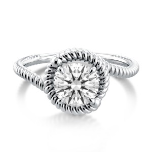Swirl Engagement Ring AE519P