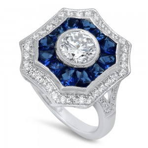 White Gold Ladies Engagement Ring R10355