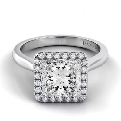 Single Shank Princess-cut Engagement Ring