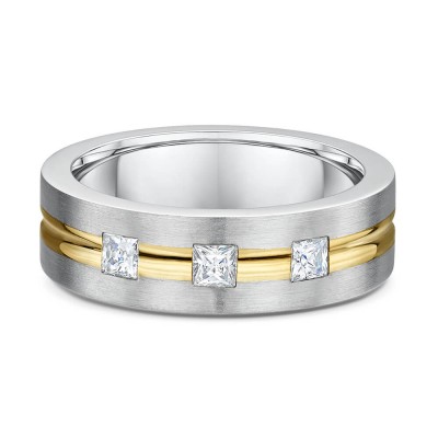 Two-Tone Mens Wedding Band 610A00