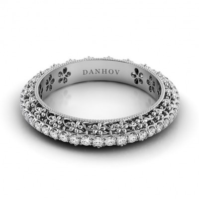 Women's Floral Wedding Band