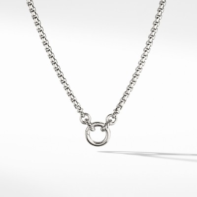 Smooth Amulet Vehicle Box Chain Necklace in Sterling Silver, 3.6mm