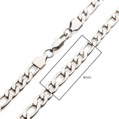 4mm Steel Figaro Chain