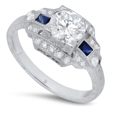 White Gold Ladies Engagement Ring R105-D,S,M