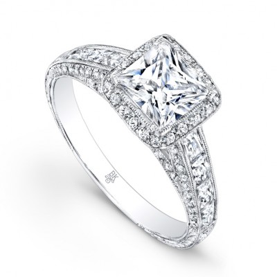 White Gold Ladies Engagement Ring RTJ010(A)-D,D,CZ