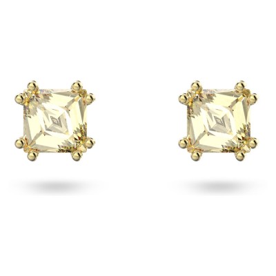 Stilla stud earrings
Square cut, Yellow, Gold-tone plated