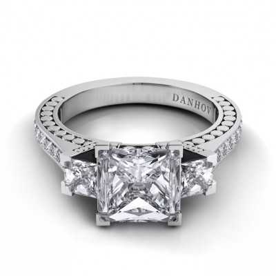 Three Stone Engagement Ring TE116-PR
