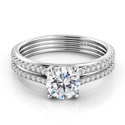 Handcrafted Diamond Engagement Ring UE108