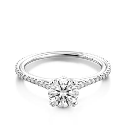 Triple Shank Diamond Engagement Ring UE110